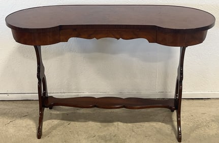Antique Mahogany Kidney Shaped Ladies Desk