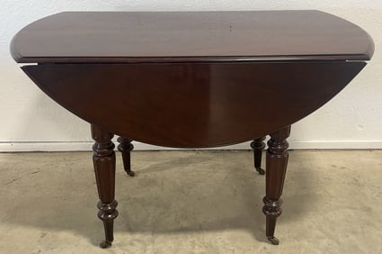 Vintage Cherry Drop Leaf Dining Room Table