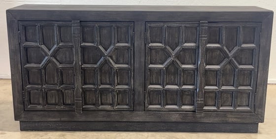 Ashley Furniture Roseworth Distressed Black Accent Cabinet