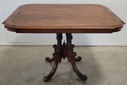 Antique Regency Mahogany Tilt-Top Dining Breakfast Table