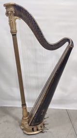 Antique Regency Pedal Harp #1008 By J. Erat and Sons London England