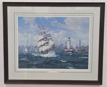 Charles Vickery "Farewell Chicago" Signed Offset Lithograph #530/950