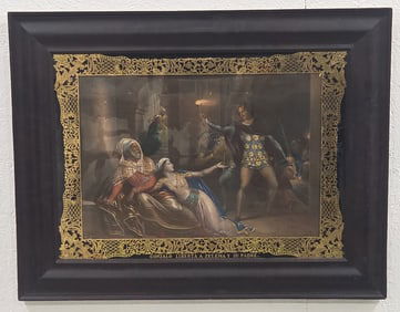 Continental "Gonzalo Liberta A Zulema Y Padre" Hand-Colored Engraving