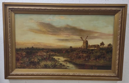 Daniel Sherrin The Elder Dutch Landscape Oil Painting On Canvas