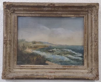 Charles Hetherington "Michigan Shore" Oil Painting On Canvas Board