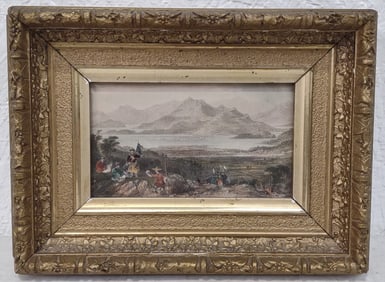 Antique "Vale Of Ting-hai Chusan" Engraving By Thomas Allum
