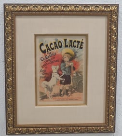 1895 Lucien Lefevre "Chocolate Milk" Original Lithograph