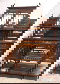 Antique Marquetry Sideboard In Rosewood