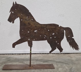 Antique Tin Horse Weathervane