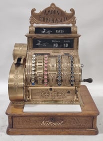 Beautiful Restored 1912 NCR Model 442 Brass Cash Register