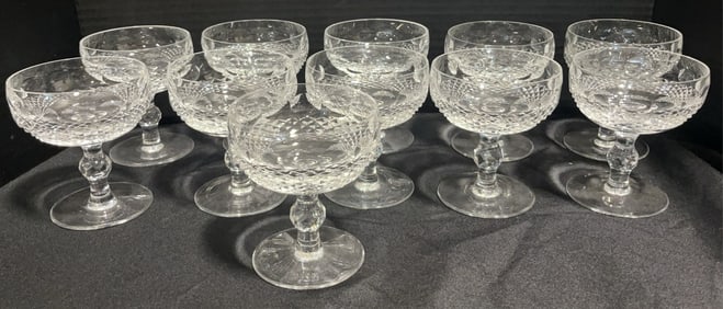 11 Piece Waterford Crystal "Colleen" Champagne / Sherbets