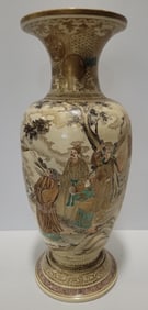 Large Japanese Satsuma Vase With Immortals