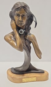 Ralph Roybal "Windy Day" Bronze Native American Statue #29/30