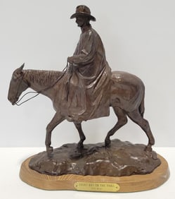 Rich Muno "Rainy Day On The Trail" Bronze Sculpture #8/25