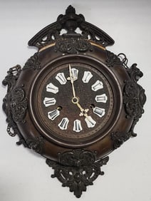 Antique French Chatelaine Wall Clock