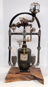 Handcrafted Industrial "Steampunk" Table Lamp