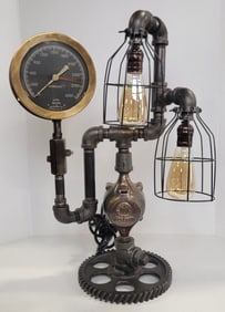 Shawn Carling Machine Age Lamps "Steampunk" Table Lamp