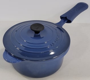 France Le Creuset 2-3/4 Quart Cobalt Blue Sauce Pan
