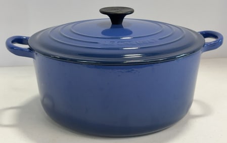 France Le Creuset #20 5.5 Quart Cobalt Blue Dutch Oven