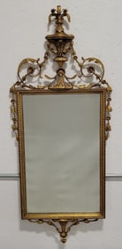 Antique French Louis XVI Style Gilt Wood Mirror