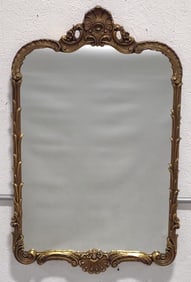 Vintage French Louis XV Style Gilt Wood Mirror
