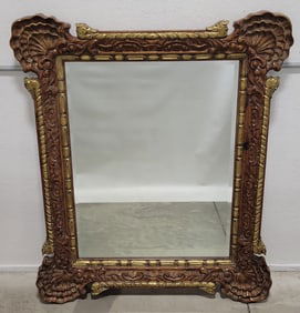 Large French Style Molded Frame Wall Mirror