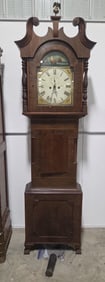 Early Antique English Bradford Grandfather Clock