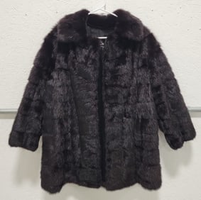 Ladies Vintage Dubin Furriers 3/4 Length Mink Coat