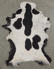 Black & White Goat Hide Rug