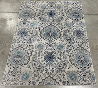 Safavieh Madison Cream/Blue 6-1/2' x 9' 3" Area Rug