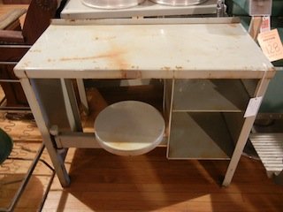 American swing set desk from the Baltimore jail: American swing set desk from the Baltimore jail