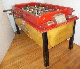 1940's Argentinean foosball table, extra cool: 1940's Argentinean foosball table, extra cool