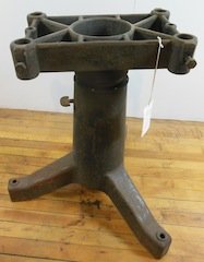 American cast iron table base: American cast iron table base
