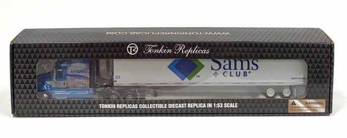 DCP 1:53 Tonkin Replicas Sam's Club/Walmart International Prostar Tractor with Trailer in Box