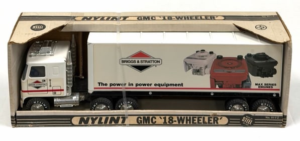 NYLINT Briggs & Stratton Pressed Steel GMC 18-Wheeler in Box, NO. 911-Z