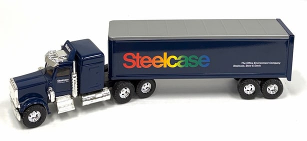 ERTL 1:25 Steelcase Pressed Steel Peterbilt Tractor and Trailer