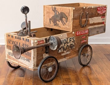Novelty Folk Art Derby Wagon
