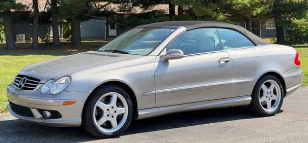 2004 Mercedes-Benz CLK 500 Convertible, Silver