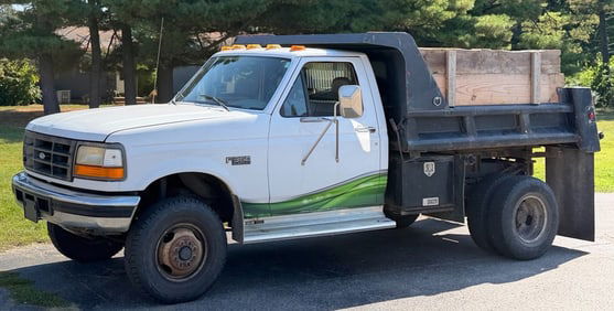1994 Ford F350 Diesel 7.32 IDI Turbo 1-Ton Dump Truck Dually 4x4