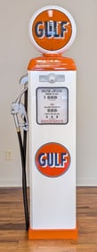 Contemporary Erie Gulf Gasoline Gas Pump