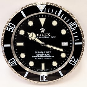 ROLEX Submariner Dealer Display Wall Clock