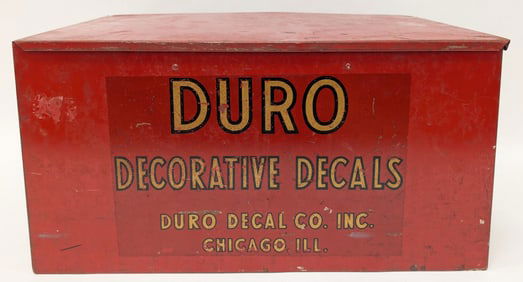 Vtg Duro Decorative Decals Chicago Ill. Store Display