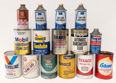 (15) Various Brand 1qt & 12 fl oz Auto Fluid Cans