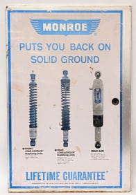 Monroe Shocks Cabinet Door Advertising Sign