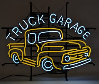 Truck Garage 2-Color Neon Sign 24in x 20in
