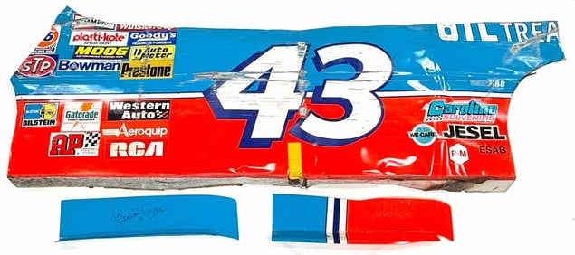 (3) Richard Petty Autographed Car Parts