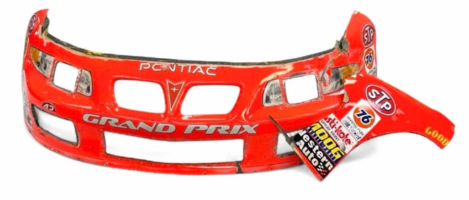 (2) Richard Petty Autographed NASCAR Car Parts