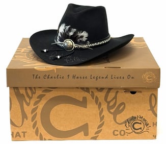 Richard Petty Autographed Charlie 1 Horse Cowboy Hat