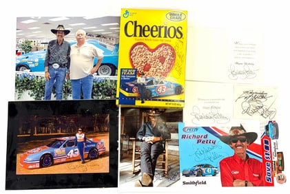 Autographed Richard Petty the King Memorabilia