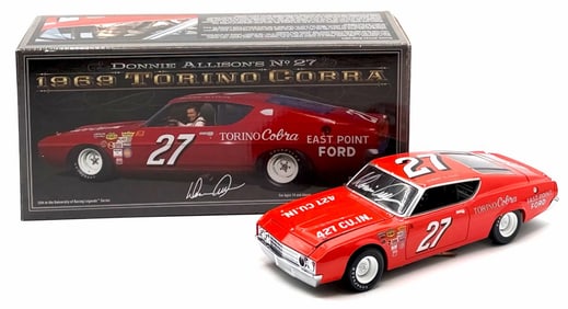 Icons 1:24 Autographed Donnie Allison No.27 1969 Torino Cobra In Box With COA